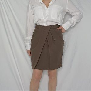 Mink skirt in brown. Size 6US, ”Fei”